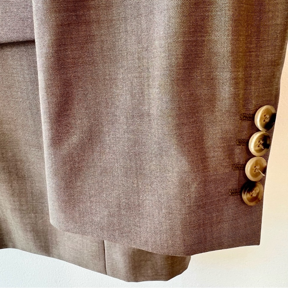 Boss Men's Taupe Suit Jacket - Single-Breasted Tailored Look - Picture 5 of 10